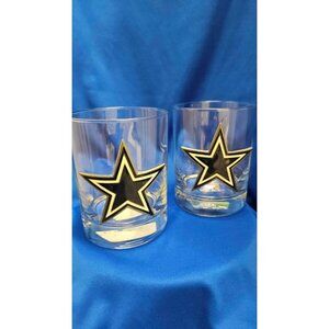 Dallas Cowboys Logo Rocks Glass - Set of 2